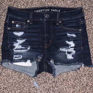 American eagle size 0 ripped jean shorts!
